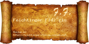 Feichtinger Flóris névjegykártya